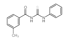 Benzamide, 3-methyl-N-[ (phenylamino)thioxomethyl]- Structure