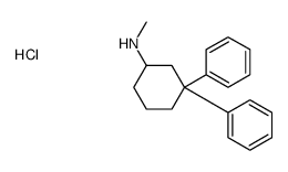 N-methyl-3,3-diphenylcyclohexan-1-amine,hydrochloride结构式