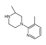 Piperazine, 3-methyl-1-(3-methyl-2-pyridinyl)-, (3R)- (9CI) Structure