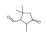 2,2,5-trimethyl-4-oxocyclopentane-1-carbaldehyde Structure