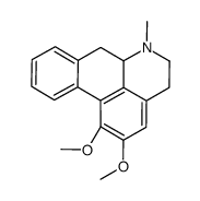 (6aS)-1,2-dimethoxy-6-methyl-5,6,6a,7-tetrahydro-4H-dibenzo[de,g]quinoline结构式