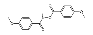 N,O-bis-(4-methoxy-benzoyl)-hydroxylamine结构式