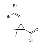 3-(2,2-dibromoethenyl)-2,2-dimethylcyclopropane-1-carbonyl chloride Structure
