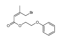 2-phenoxyethyl 4-bromo-3-methylbut-2-enoate Structure