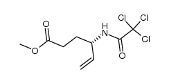 (S)-methyl 4-(2,2,2-trichloroacetamido)hex-5-enoate Structure