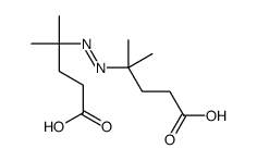 4-[(4-carboxy-2-methylbutan-2-yl)diazenyl]-4-methylpentanoic acid结构式
