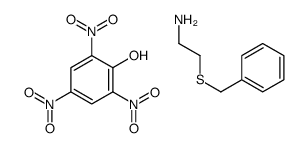 2-benzylsulfanylethanamine,2,4,6-trinitrophenol Structure
