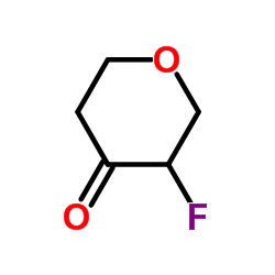 3-Fluorotetrahydro-4H-pyran-4-one Structure