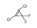 1,2-dichloro-3,3-difluorocyclopropene Structure