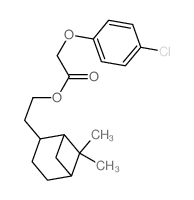 Acetic acid,2-(4-chlorophenoxy)-, 2-(6,6-dimethylbicyclo[3.1.1]hept-2-yl)ethyl ester structure
