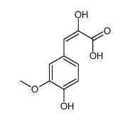 2-hydroxy-3-(4-hydroxy-3-methoxyphenyl)prop-2-enoic acid结构式