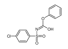 phenyl N-(4-chlorophenyl)sulfonylcarbamate结构式