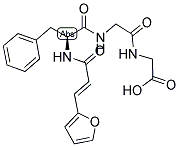 N-[3-(2-呋喃基)丙烯酰]-L-苯丙氨酰甘氨酰甘氨酸结构式