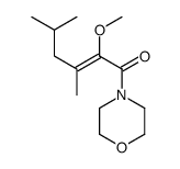 2-methoxy-3,5-dimethyl-1-morpholin-4-ylhex-2-en-1-one结构式