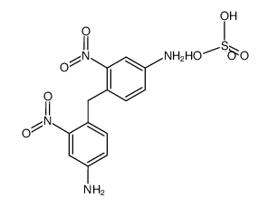 4,4'-diamino-2,2'-dinitrodiphenylmethane dihydrogen sulphate结构式