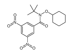 N-tert-butyl-N-cyclohexyloxy-3,5-dinitrobenzamide结构式
