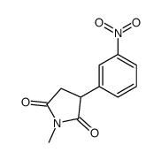 1-methyl-3-(3-nitrophenyl)pyrrolidine-2,5-dione Structure