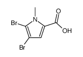 4,5-dibromo-1-methylpyrrole-2-carboxylic acid Structure