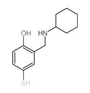 Phenol,2-[(cyclohexylamino)methyl]-4-mercapto- Structure
