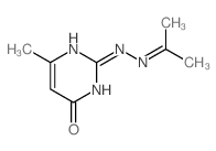 4(3H)-Pyrimidinone, 6-methyl-2-[2-(1-methylethylidene)hydrazinyl]-结构式