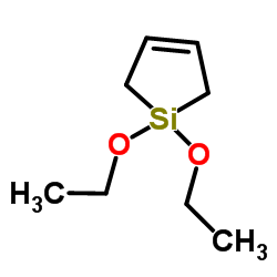 1,1-二乙氧基-1-硅杂环戊-3-烯结构式
