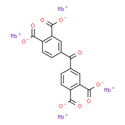 tetrarubidium 4,4'-carbonylbisphthalate结构式