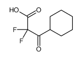 Cyclohexanepropanoic acid, alpha,alpha-difluoro-beta-oxo- (9CI) Structure