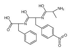(2S)-2-[[(2S)-2-[[(2S)-2-aminopropanoyl]amino]-3-(4-nitrophenyl)propanoyl]amino]-3-phenylpropanoic acid结构式