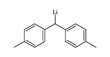 (4,4'-Dimethyldiphenylmethyl)lithium结构式