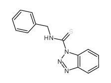 N-苄基-1H-苯并三唑-1-碳硫酰胺结构式