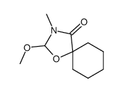 2-methoxy-3-methyl-1-oxa-3-azaspiro[4.5]decan-4-one结构式