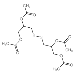 [2-acetyloxy-3-(2,3-diacetyloxypropyldisulfanyl)propyl] acetate结构式