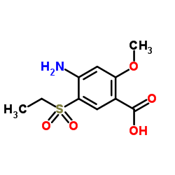 4-Amino-5-(ethylsulfonyl)-2-methoxybenzoic acid Structure