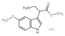 ALPHA-(AMINOMETHYL)-5-METHOXY-1H-INDOLE-3-ACETIC ACID METHYL ESTER HYDROCHLORIDE structure