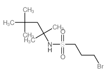 1-Propanesulfonamide, 3-bromo-N- (1,1,3, 3-tetramethylbutyl)- Structure