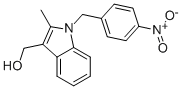 1h-indole-3-methanol, 2-methyl-1-[(4-nitrophenyl)methyl]- Structure
