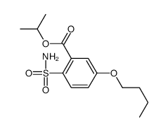5-Butoxy-2-sulfamoylbenzoic acid isopropyl ester Structure