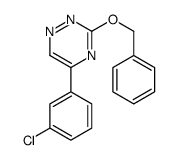 1,2,4-Triazine, 5-(3-chlorophenyl)-3-(phenylmethoxy)- structure