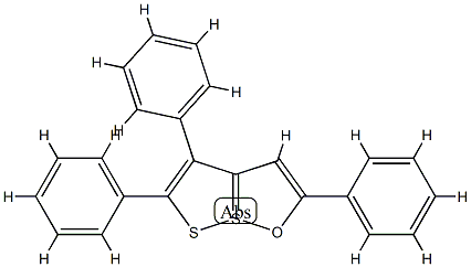 2,4,5-Triphenyl[1,2]dithiolo[1,5-b][1,2]oxathiole-7-SIV结构式