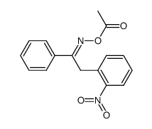 2-(2-nitrophenyl)-1-phenylethanone oxime acetate Structure