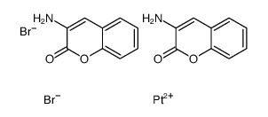 3-aminochromen-2-one,platinum(2+),dibromide结构式