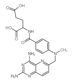 L-Glutamic acid,N-[4-[[(2,4-diaminopyrido[3,2-d]pyrimidin-6-yl)methyl]methylamino]benzoyl]-结构式