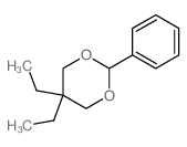 5,5-diethyl-2-phenyl-1,3-dioxane Structure