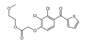 2-Methoxyethyl (2,3-dichloro-4-(2-thienylcarbonyl)phenoxy)acetate Structure