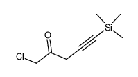 1-chloro-5-(trimethylsilyl)-4-pentyn-2-one Structure