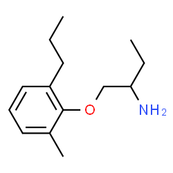 Propylamine, 1-[[(6-propyl-o-tolyl)oxy]methyl]- (8CI) Structure