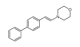 (E)-N-[2-(4-Biphenyl)ethenyl]morpholine结构式