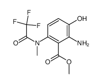 methyl 3-hydroxy-6-(N-methyltrifluoroacetamido)-anthranilate Structure