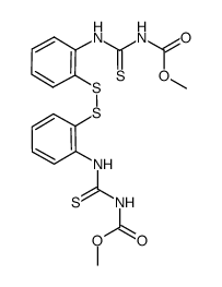 2,2'-di[(methoxycarbonylamino)carbonothioyl]aminodiphenyl disulfide Structure