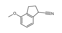 2,3-DIHYDRO-4-METHOXY-1H-INDENE-1-CARBONITRILE Structure